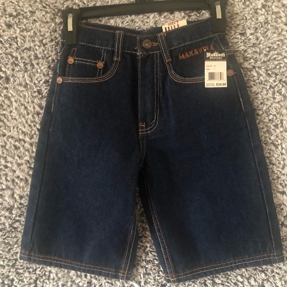 Beautiful Boys Jeans Short With embroidery New With Tag Size 7 - Picture 1 of 6